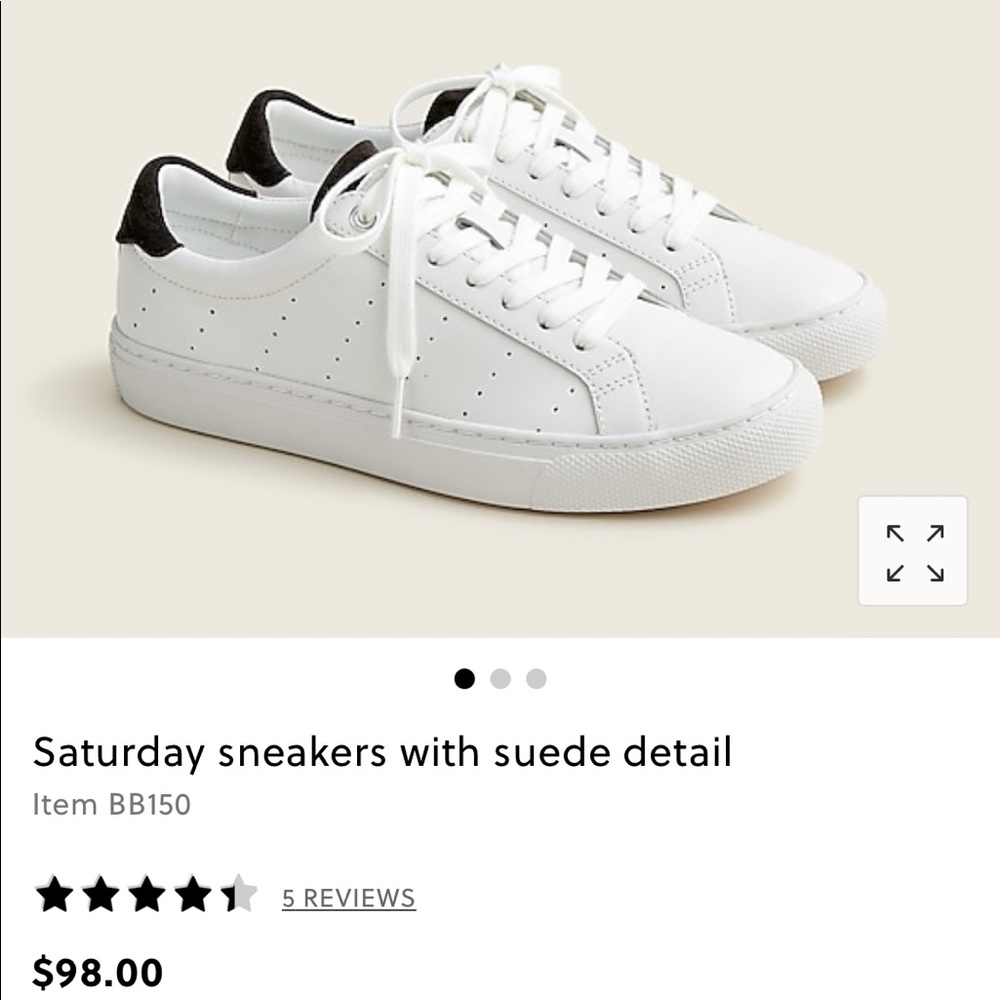 J. Crew Saturday Sneakers Suede Detail Tennis Shoe